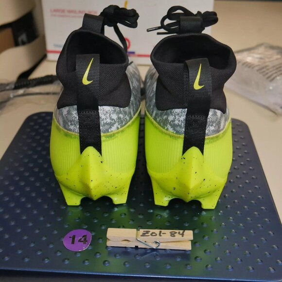 Nike Vapor Edge Pro 360 2 Low Football Cleats Men's Size 14 Volt Neon Grey Black - Picture 7 of 11